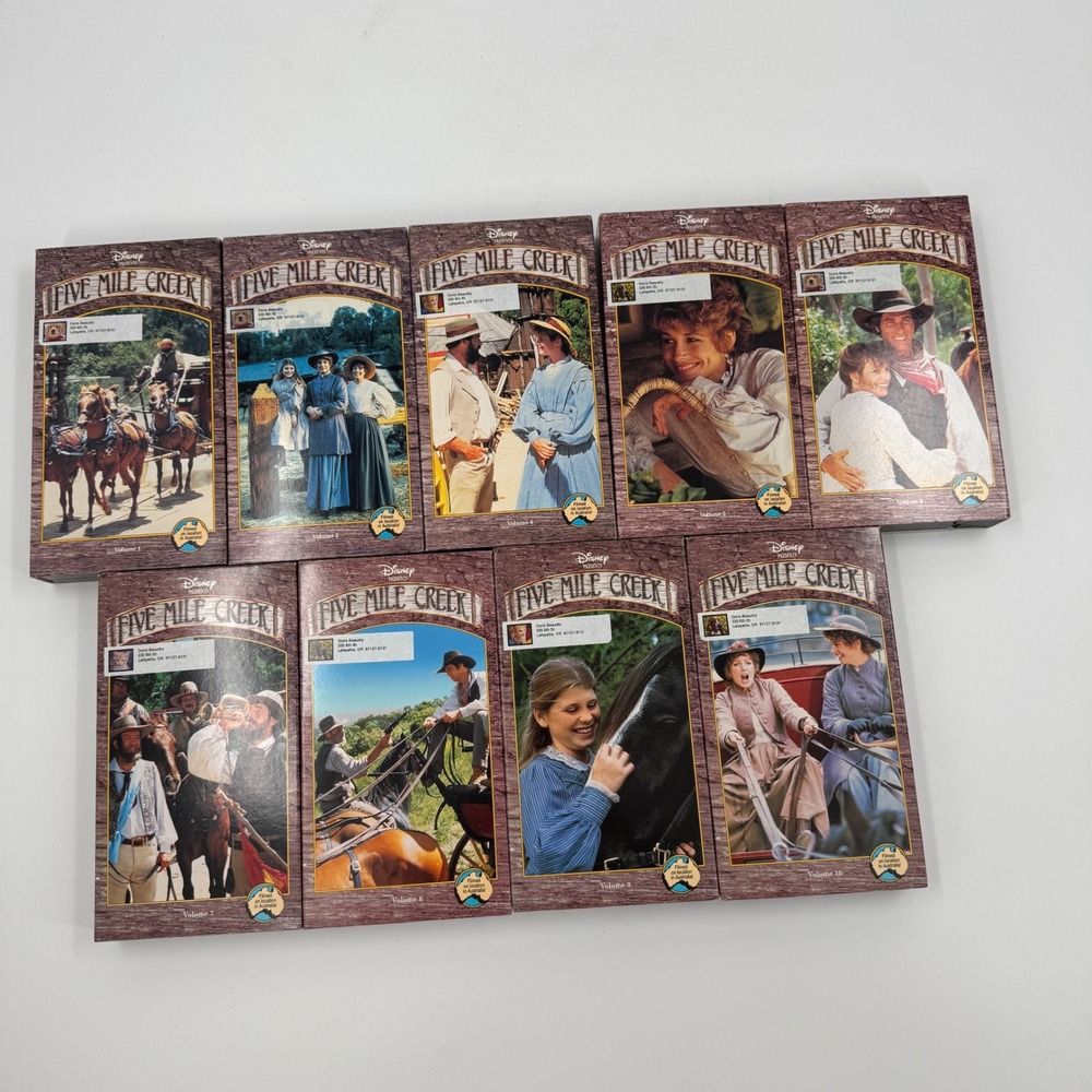 Disney Five Mile Creek Complete Series VHS‎ Box Set Volumes 1,2 & 4-10 Adventure